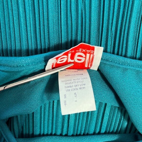 Vintage Jerell Of Texas Accordion Pleated Mid Century Belted Drop Waist - Picture 11 of 13